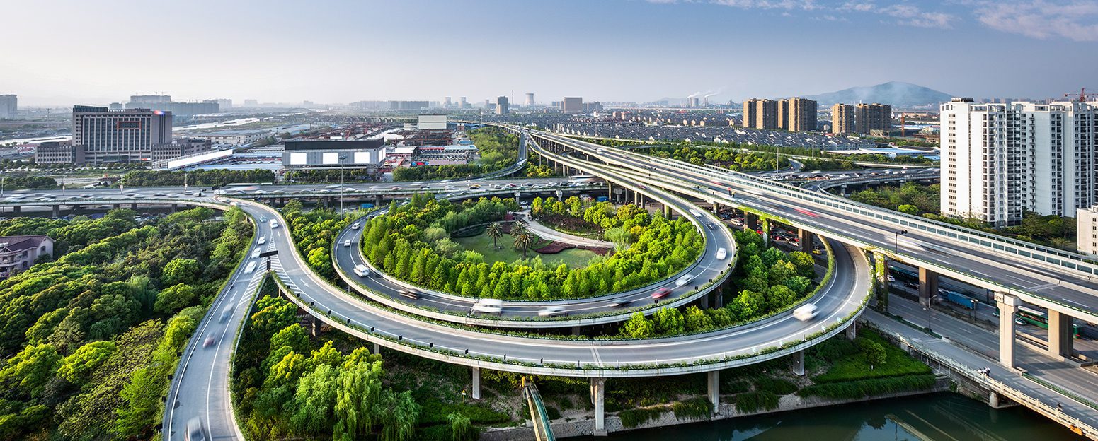 Stock image of elevated expressway