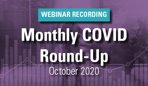 2020.10.29 COVID Round Up 4 Thumbnail Webinar Recording