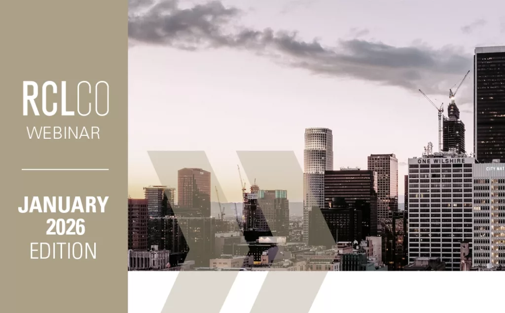 Webinar: What’s New at RCLCO – January 2026 - RCLCO Real Estate Consulting